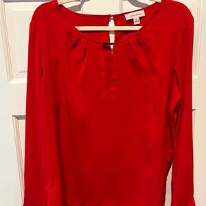 Calvin Klein Red Women's Blouse